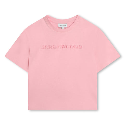 Marc Jacobs camiseta rosa con logo