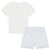 Marc Jacobs White/Baby Blue Logo Shorts Set