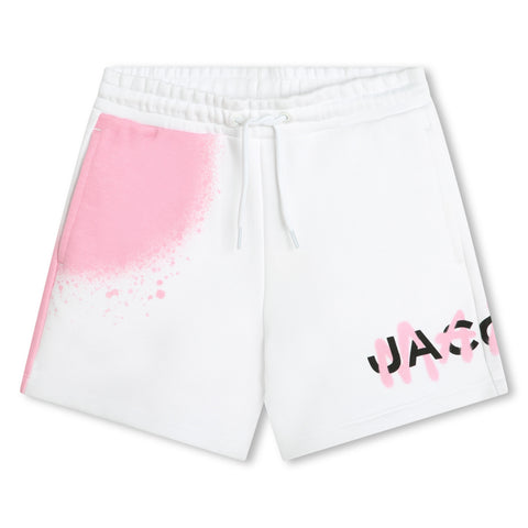PRE-ORDEN Pantalones cortos Marc Jacobs Grafetti blanco/rosa