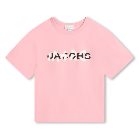 Marc Jacobs camiseta Grafetti rosa/blanca