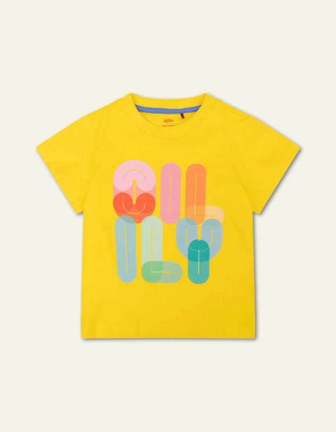 RESERVAR Camiseta con logo de color amarillo Oilily