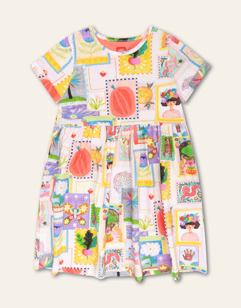Oilily Flower Stamps Dress