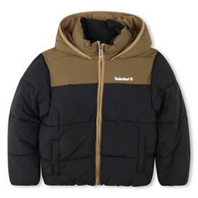 Timberland Black/Khaki Logo Coat