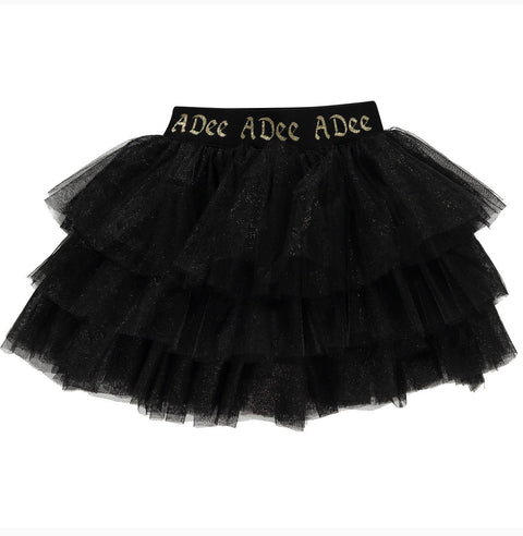 Adee White/Black Tule Skirt Set