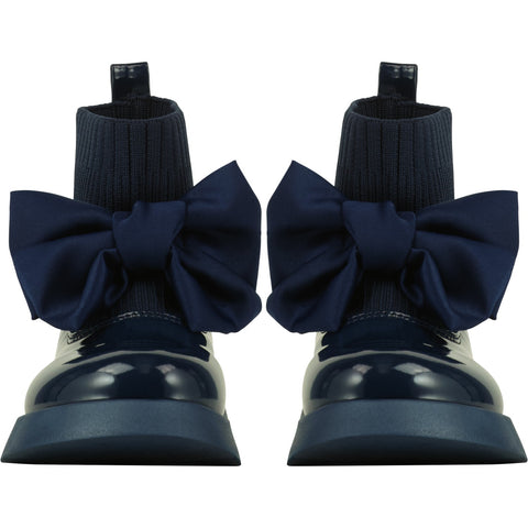 Adee Navy Ankle Bow Boot