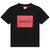 Hugo Black/Red Block Logo T-Shirt