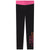 Dkny Black/Pink Logo Leggings