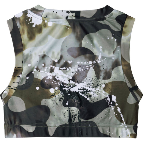 Dkny Khaki Splash Crop Top