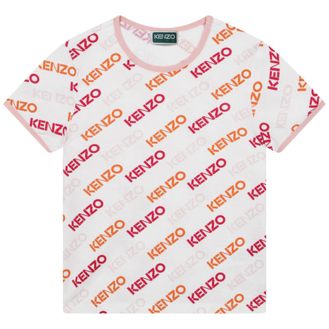 Kenzo Camiseta con logo multicolor