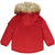 Mitch & Son Red Fur Hood Coat