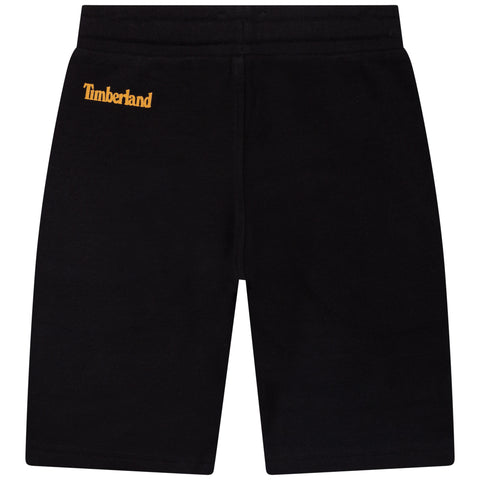 Timberland Black Boot Logo Shorts