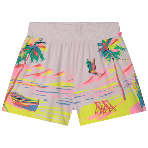 Conjunto de pantalones cortos con isla tropical de Billieblush