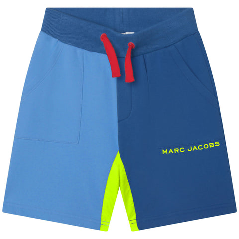 Pantalones cortos con panel azul y logo de The Marc Jacobs