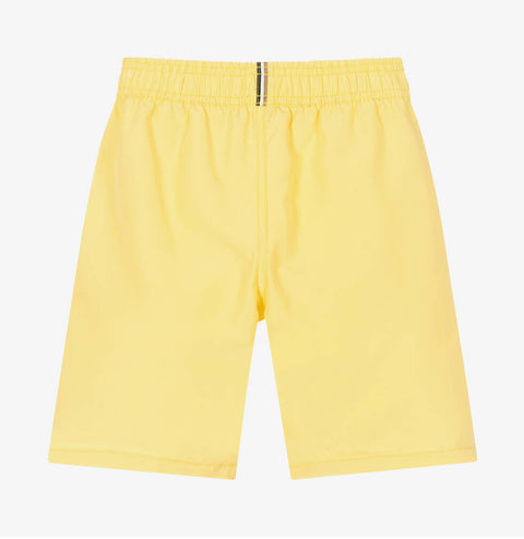 Boss Yellow Logo Shorts