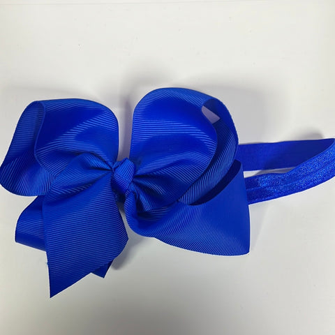 Royal Blue Headband Bow