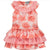 Adee Bright Coral Rose Dress