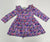 Pineapple Couture Purple Full Print Dress