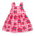 Agatha White/Pink Flower Dress